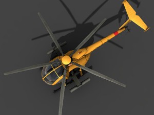 hughes ah-6 little bird 3D Model