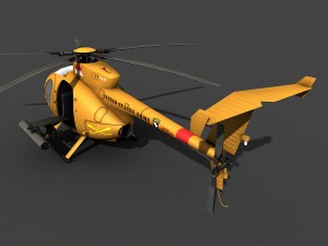 hughes ah-6 little bird 3D Model