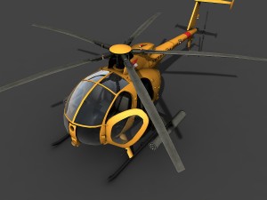 hughes ah-6 little bird 3D Model