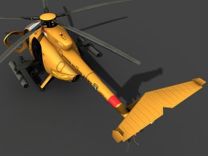 hughes ah-6 little bird 3D Model
