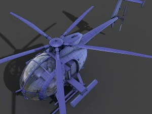 hughes ah-6 little bird 3D Model