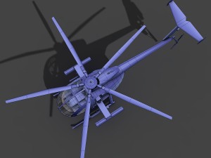 hughes ah-6 little bird 3D Model