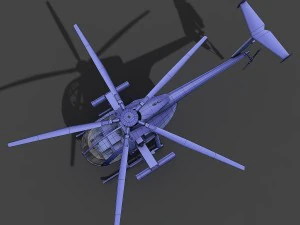 hughes ah-6 little bird 3D Model