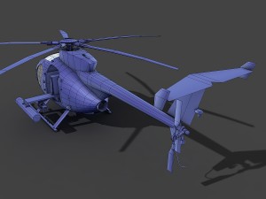 hughes ah-6 little bird 3D Model