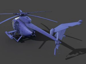 hughes ah-6 little bird 3D Model