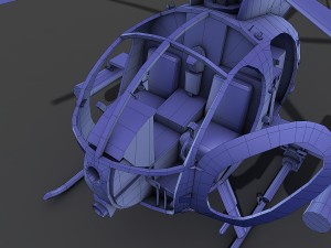 hughes ah-6 little bird 3D Model