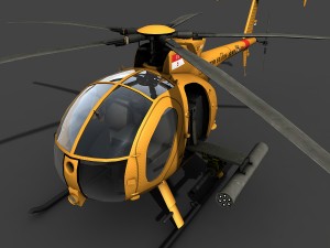 hughes ah-6 little bird 3D Model