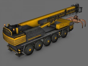 mobile crane 3D 모델