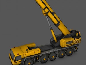 mobile crane 3D 모델