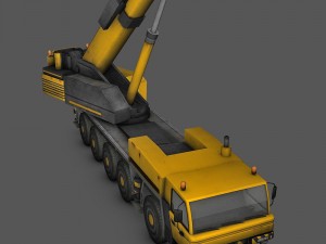 mobile crane 3D 모델
