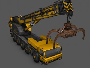 mobile crane 3D 모델