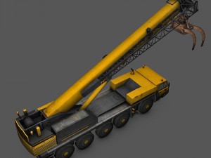 mobile crane 3D 모델