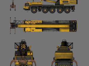 mobile crane 3D 모델