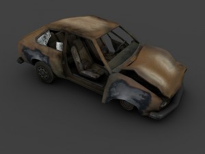 damage car Modelo 3D