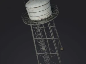 wieża ciśnień Model 3D