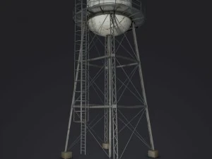 wieża ciśnień Model 3D