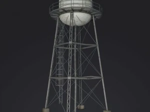 wieża ciśnień Model 3D