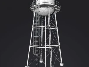 wieża ciśnień Model 3D