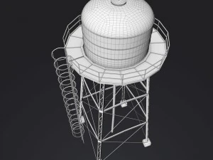 wieża ciśnień Model 3D