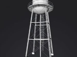 wieża ciśnień Model 3D