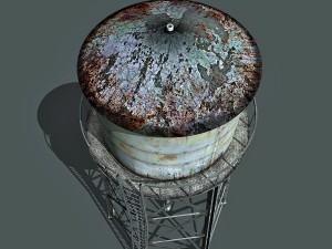water tower Modelo 3D