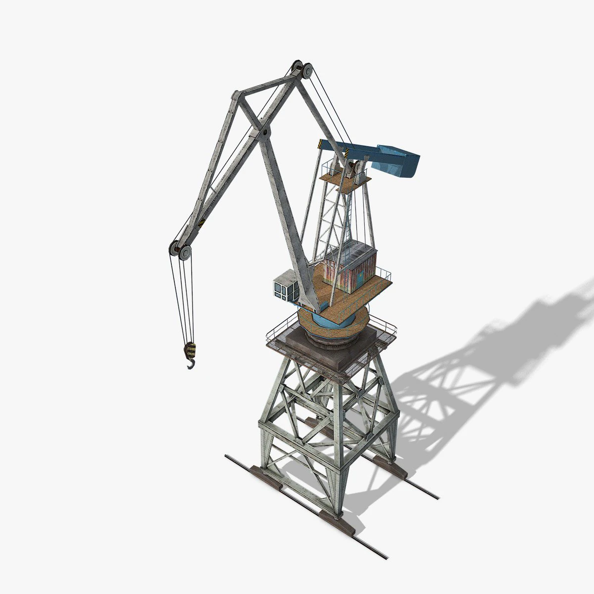 port crane 3D Model .c4d .max .obj .3ds .fbx .stl .blend 