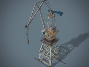 port crane Modelo 3D
