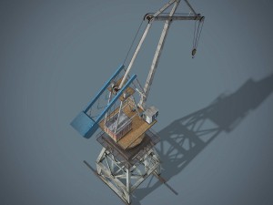 port crane Modelo 3D