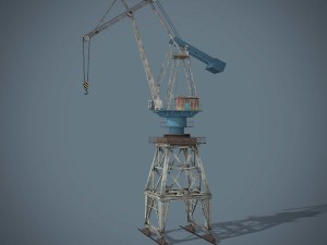 port crane Modelo 3D