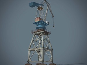 port crane Modelo 3D