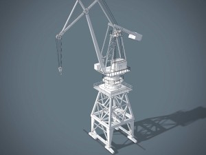 port crane Modelo 3D