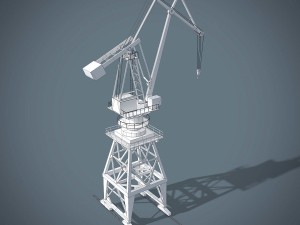 port crane Modelo 3D