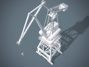 port crane Modelo 3D