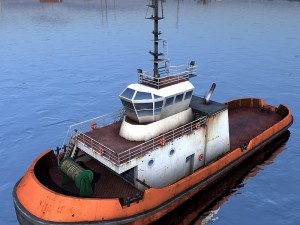 tugboat Modello 3D