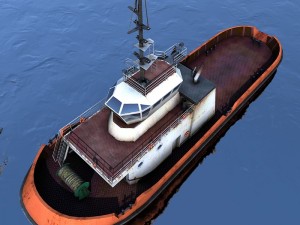 tugboat Modello 3D