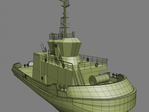 tugboat Modello 3D