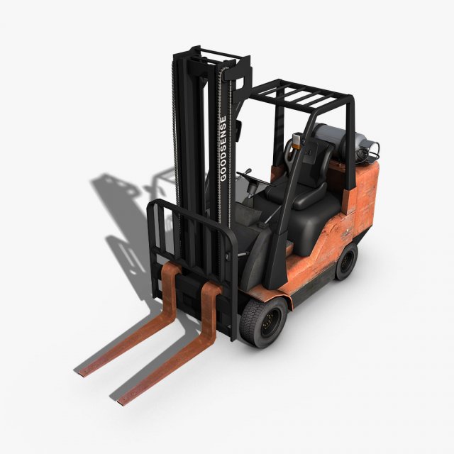 forklift 3D Model .c4d .max .obj .3ds .fbx .stl .blend 