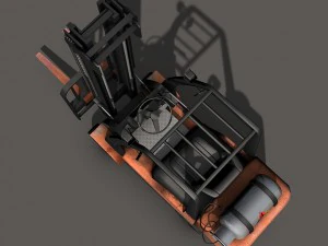 chariot &eacute;l&eacute;vateur Modèle 3D