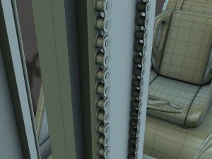 chariot &eacute;l&eacute;vateur Modèle 3D