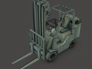 chariot &eacute;l&eacute;vateur Modèle 3D