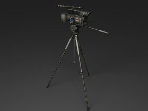 camera on the tripod 3D Модель