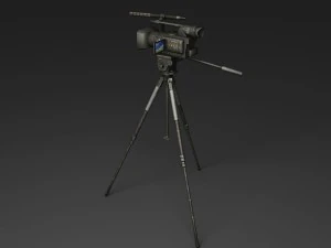 camera on the tripod 3D Model