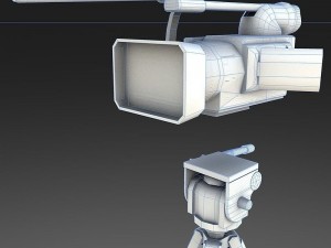 camera on the tripod 3D Модель