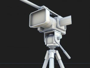 camera on the tripod 3D Model