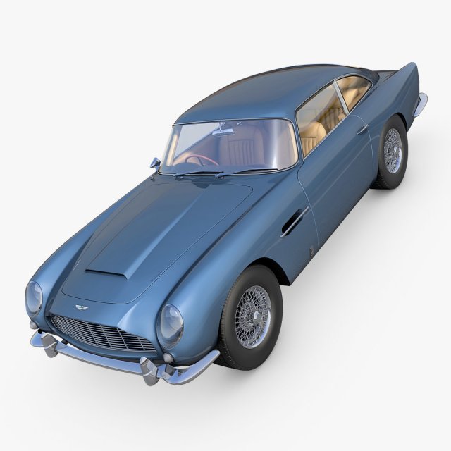 aston martin db5 3D Модель .c4d .max .obj .3ds .fbx .stl .blend 
