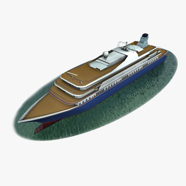 cruise ship 3D 모델 .c4d .max .obj .3ds .fbx .stl .blend 