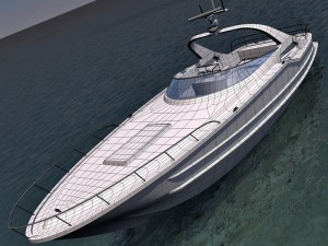luxury yacht 3D Модель