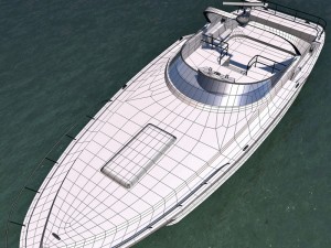 luxury yacht 3D Модель