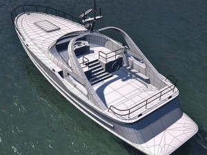 luxury yacht 3D Модель