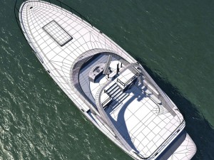 luxury yacht 3D Модель